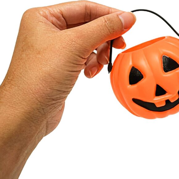24 Pack Mini Pumpkin Trick or Treat Buckets Bulk Halloween Candy Holders Contain - Picture 5 of 9